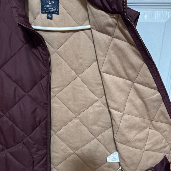 Men’s burgundy red quilted vest (Small) | J Crew - Picture 6 of 7